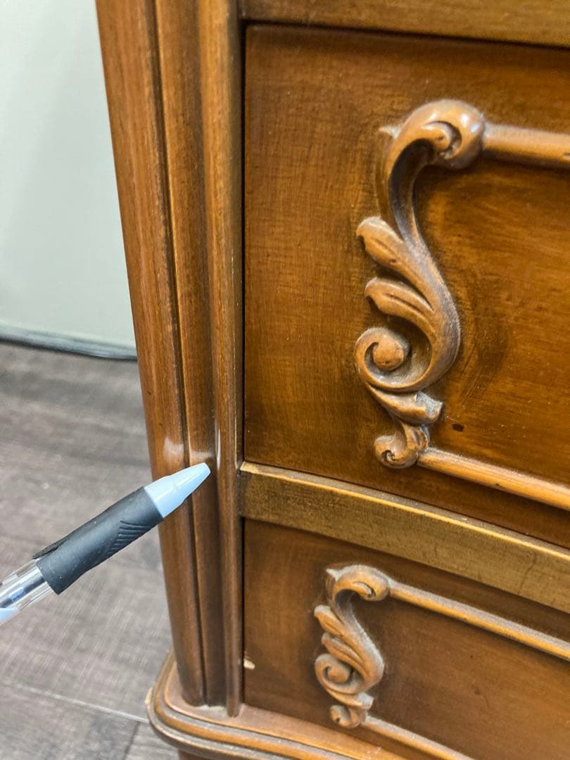 猫脚　家具　サイドチェスト　電話台　ビンテージ