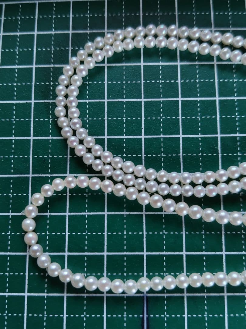 K18　アコヤ真珠ベビーパール　ロングネックレス