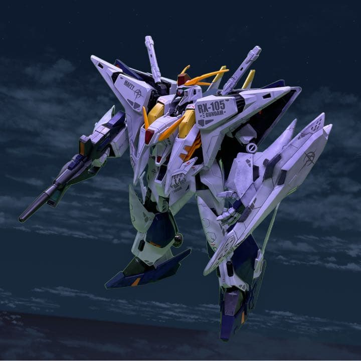 HGUCRX-105 クスィーガンダム完全塗装済 バーニアメタルパーツ変更済み