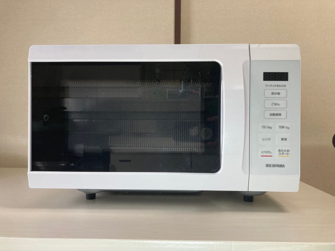 電子レンジ　18L　アイリスオーヤマ　KMB-F186-W 2024年製