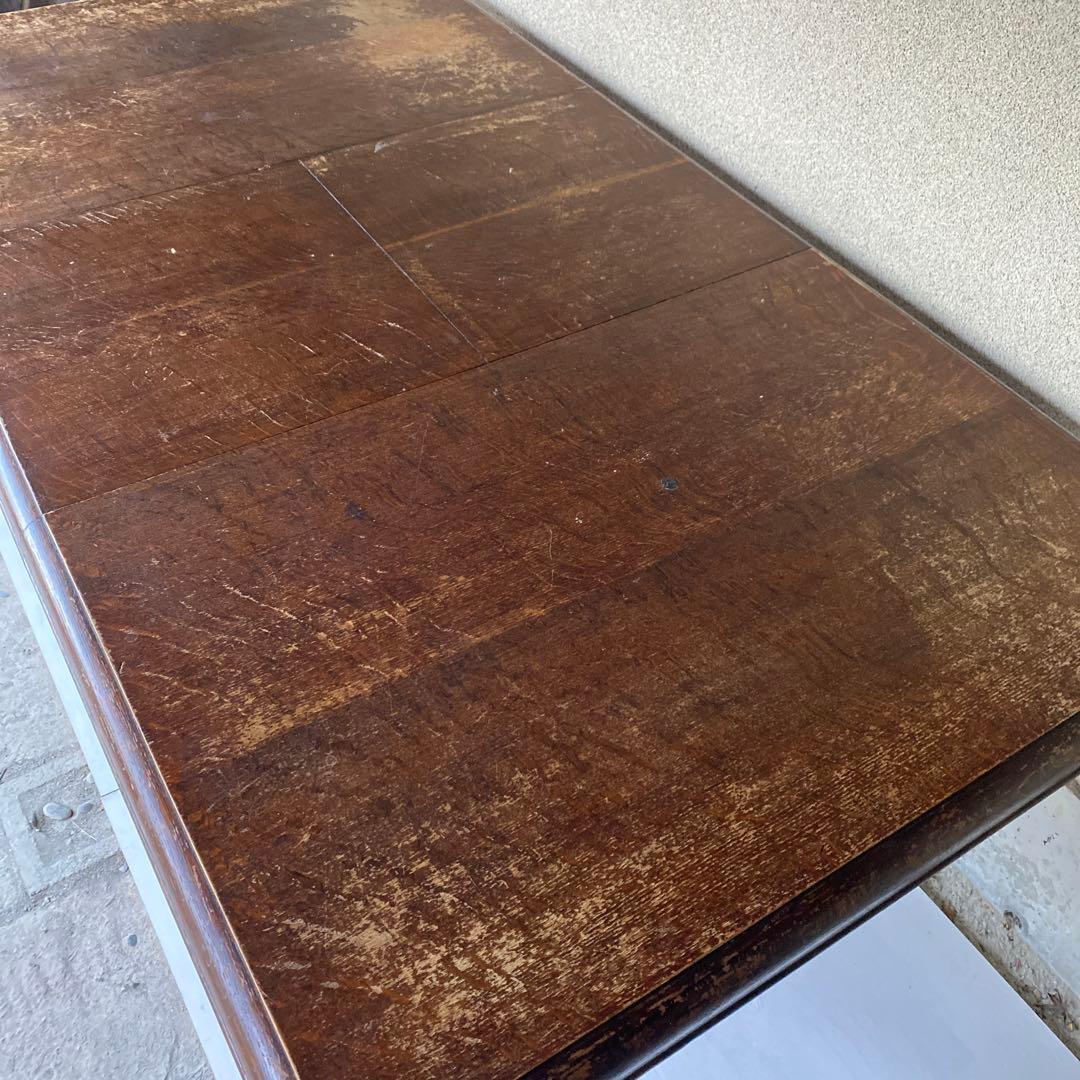 イギリス アンティーク エクステンション ダイニングテーブル 伸長式