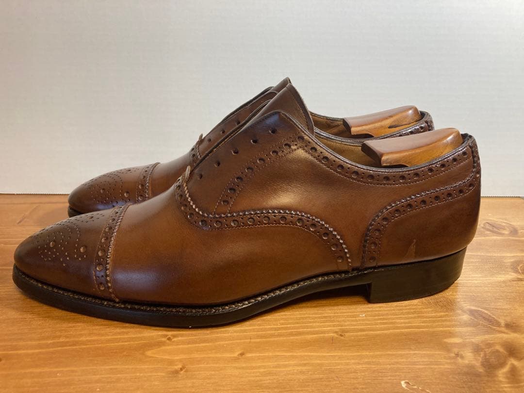 三陽山長 セミブローグ 寿三郎? サイズ7 セミオーダー品