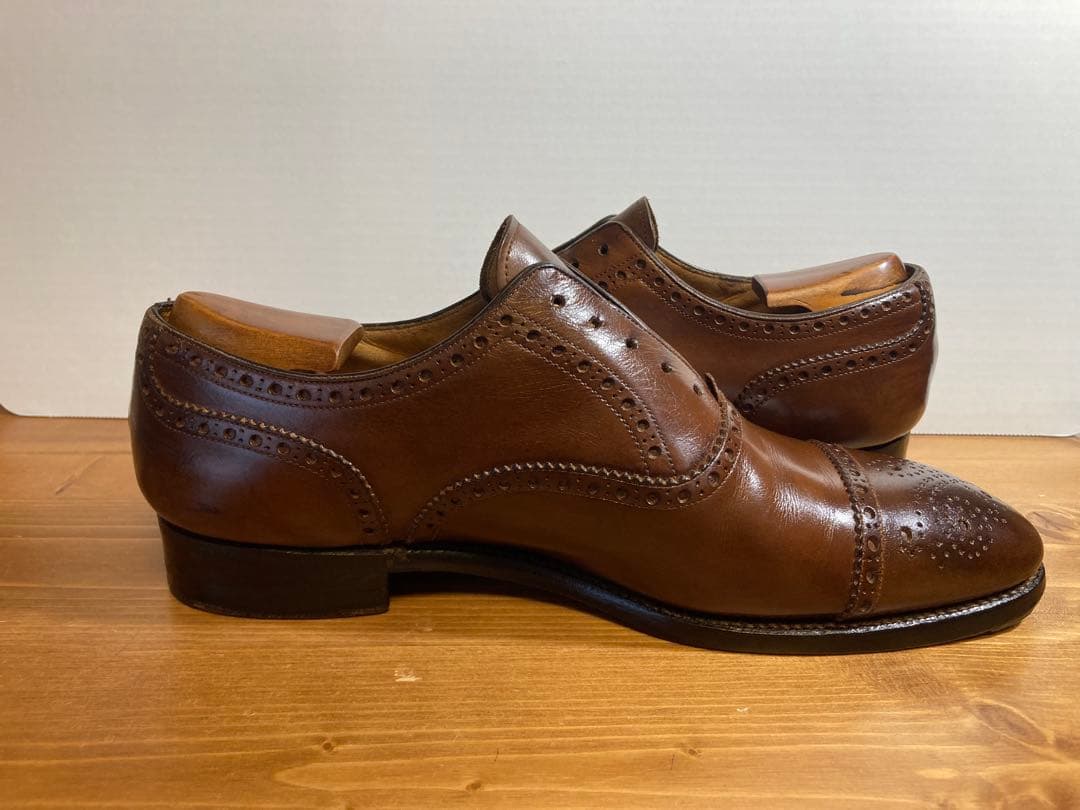 三陽山長 セミブローグ 寿三郎? サイズ7 セミオーダー品