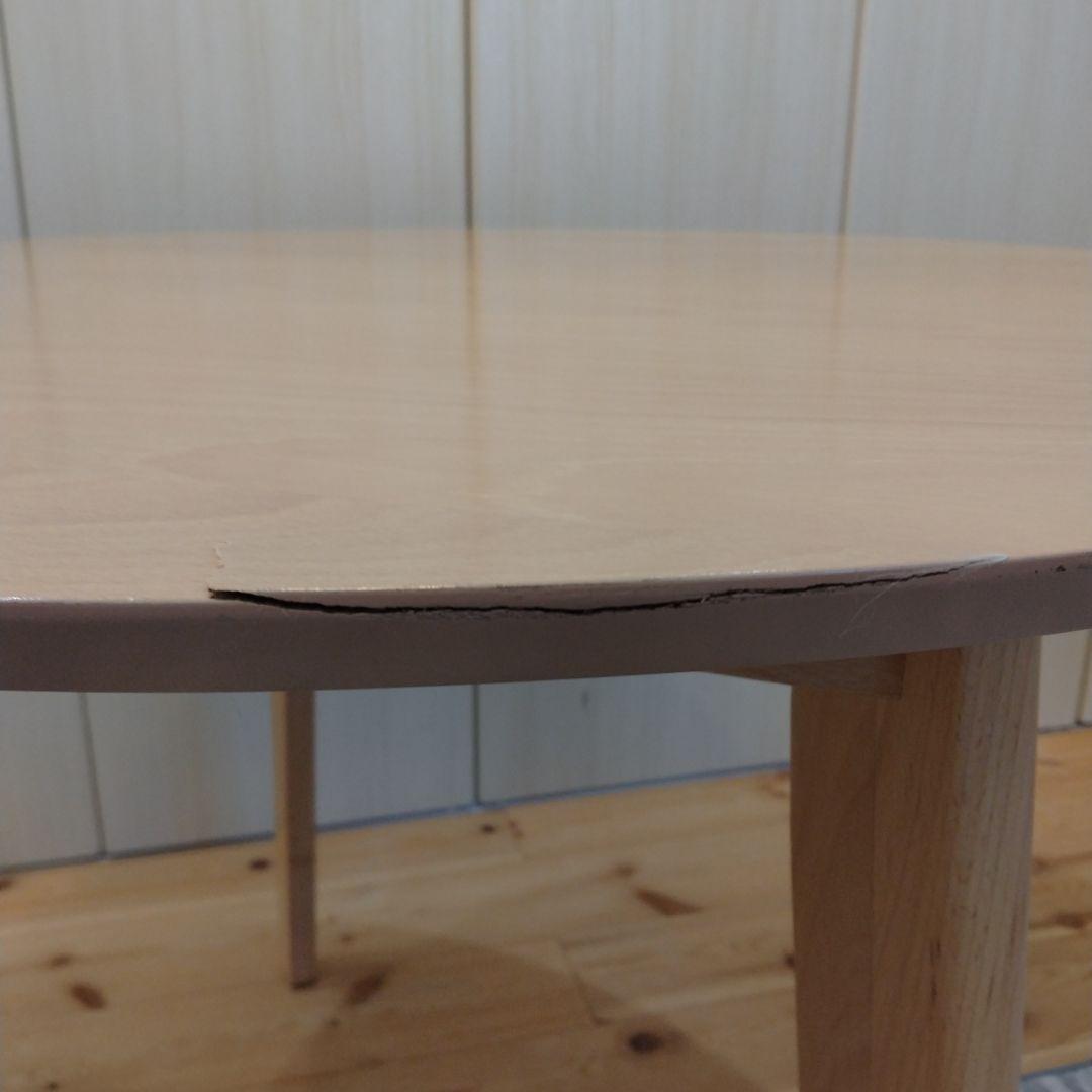 円卓　ダイニングテーブル　　天然木(ビーチ)　９０ｃｍ幅