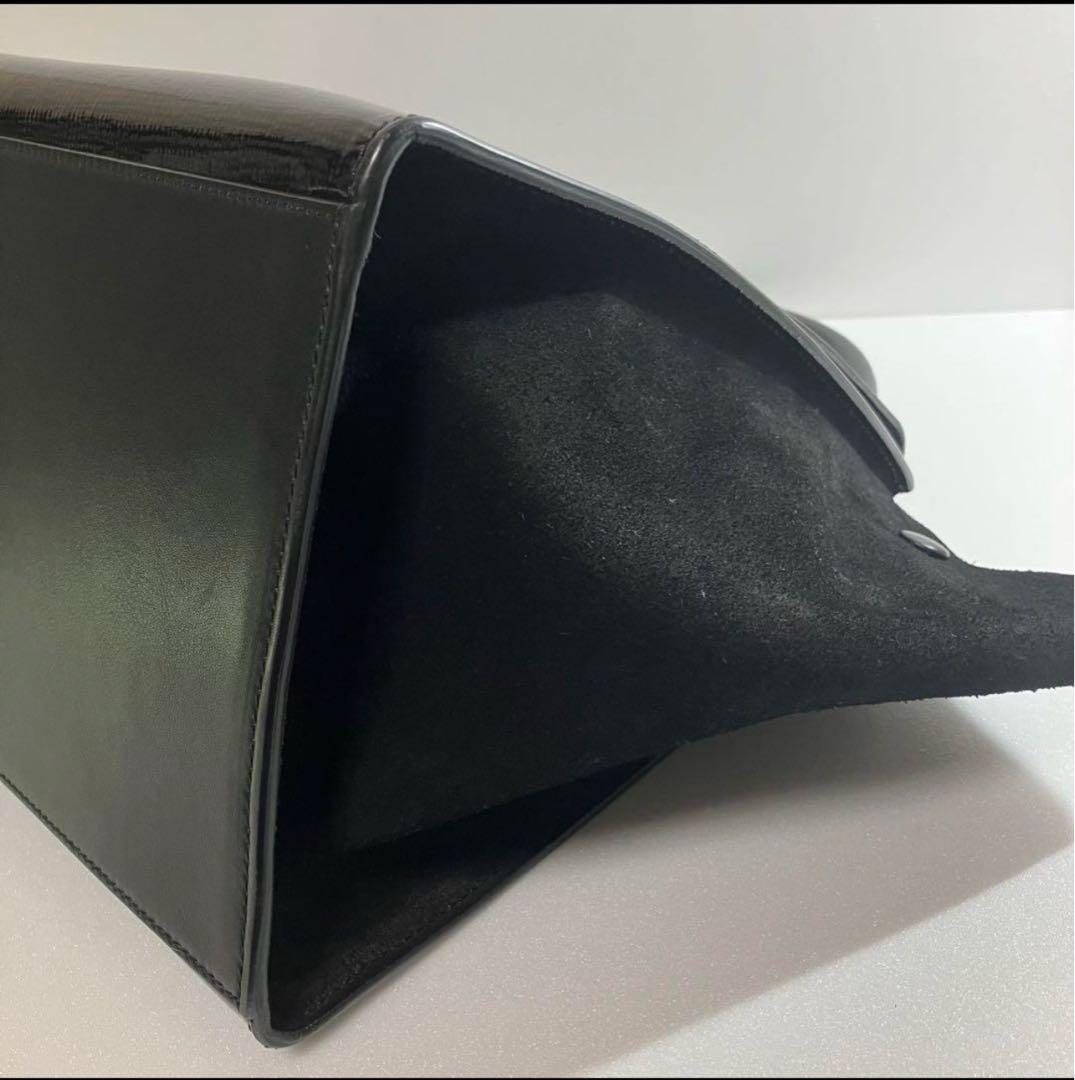 特価！！【極美品】セリーヌ トラペーズ 2way 黒 スエード 金具