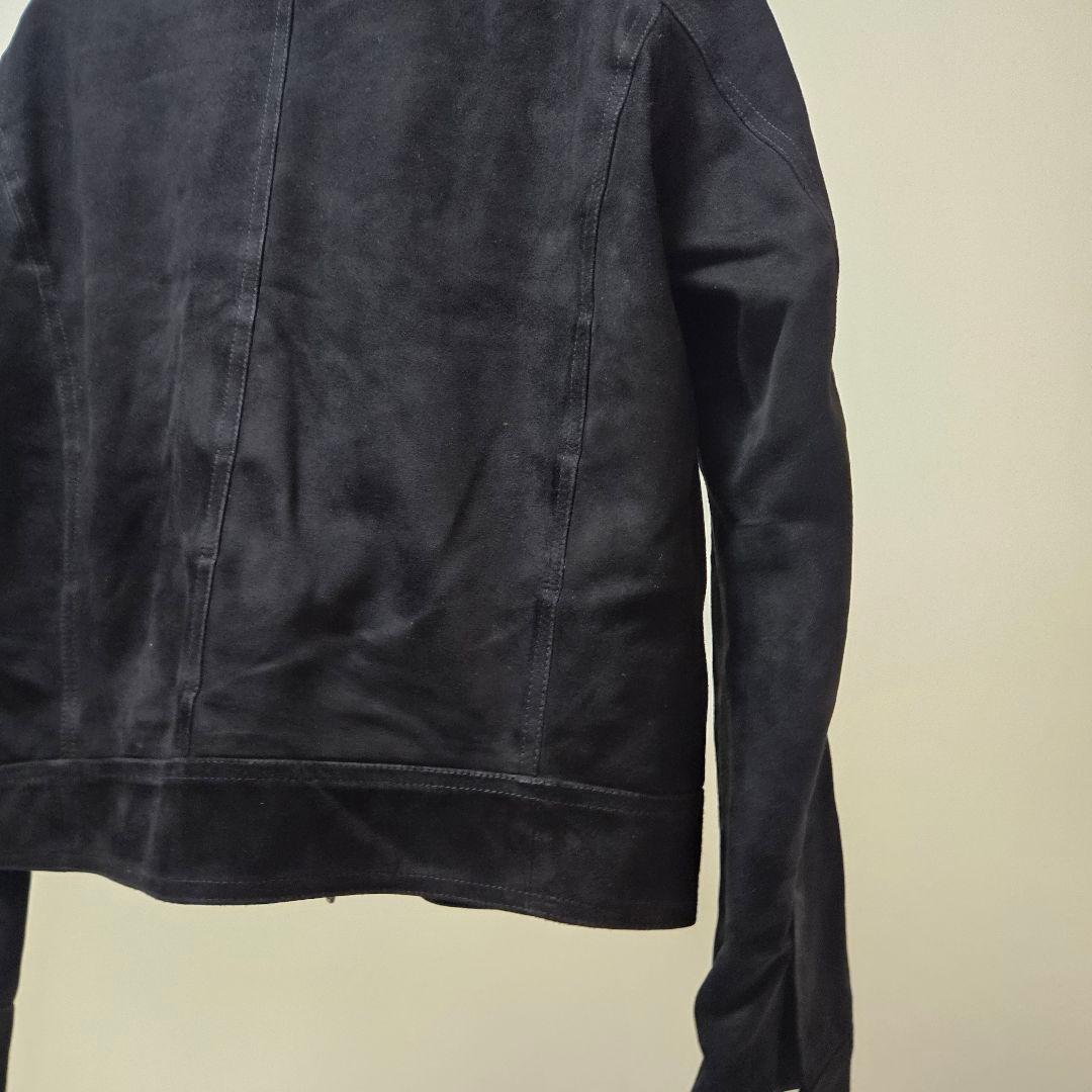 EMMETT 黒 スエード シングルライダースジャケット