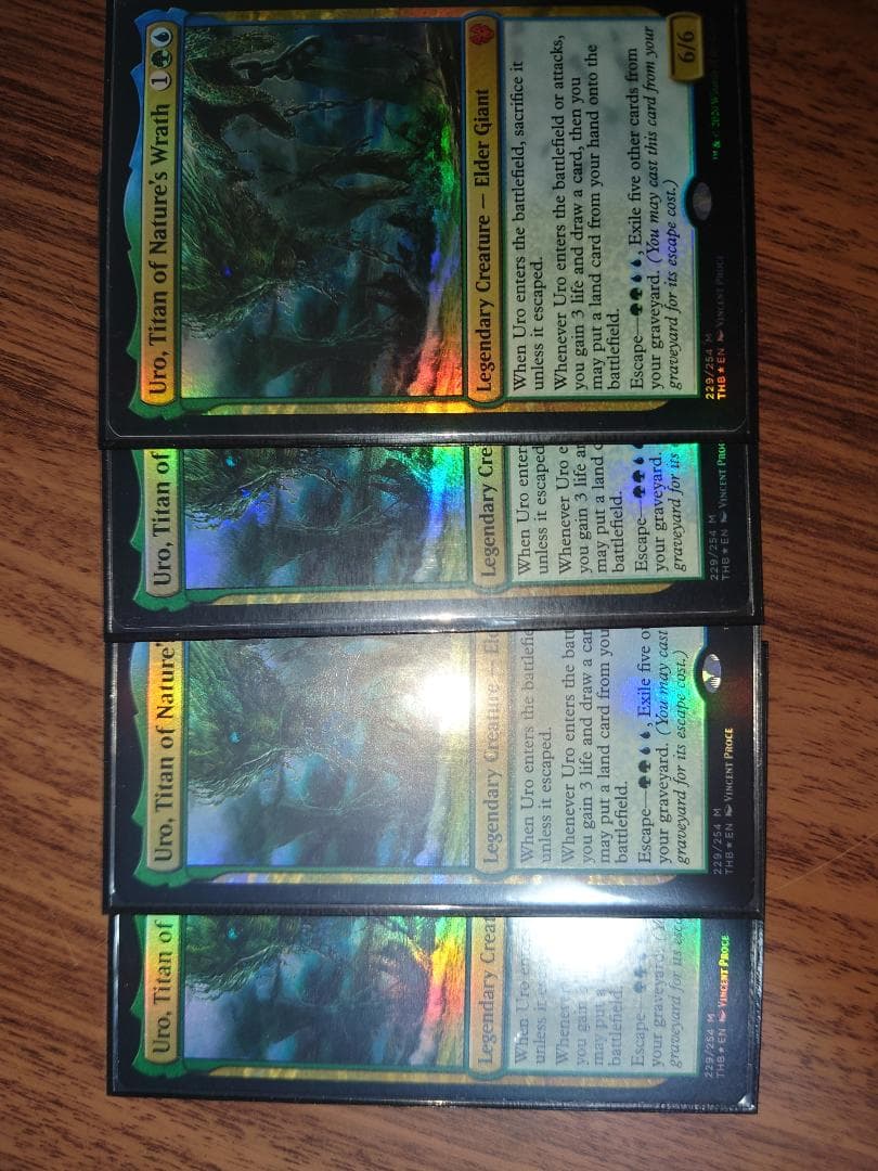 自然の怒りのタイタン、ウーロ　英語 foil 4枚