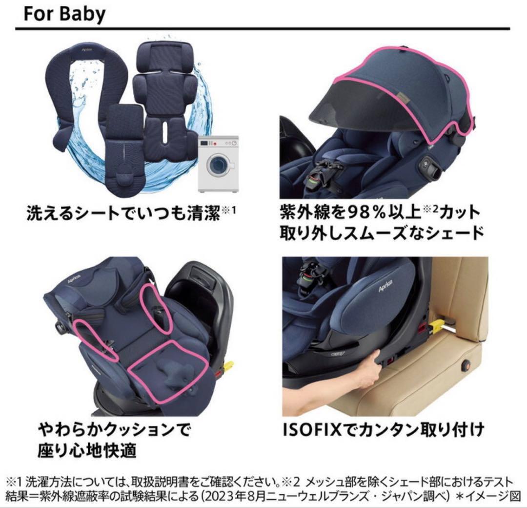 アップリカ フラディアグロウ ISOFIX セーフティープラス プレミアム⭐︎