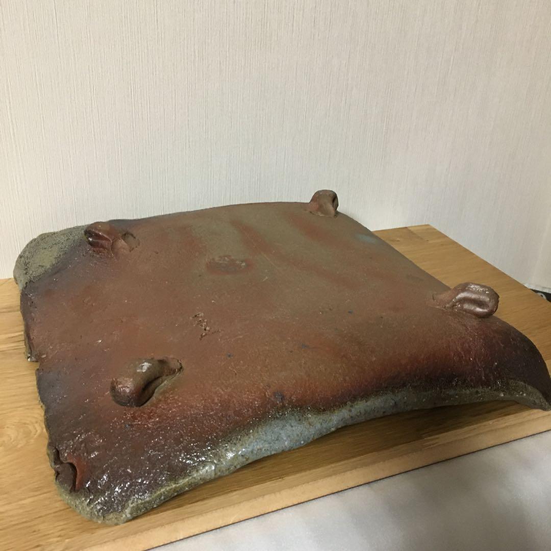 備前焼　四つ足　大皿