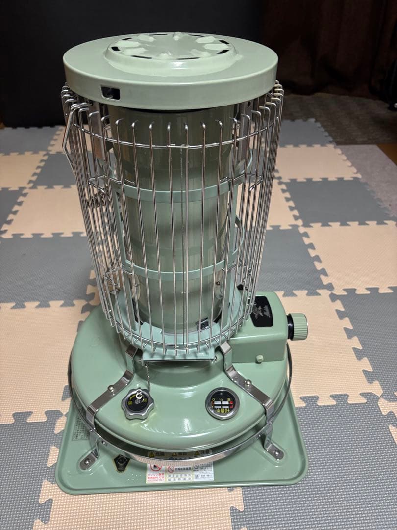 アラジン ブルーフレームヒーター グリーン 石油ストーブ レトロデザイン