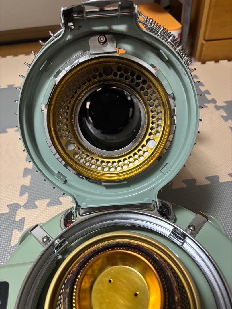 アラジン ブルーフレームヒーター グリーン 石油ストーブ レトロデザイン