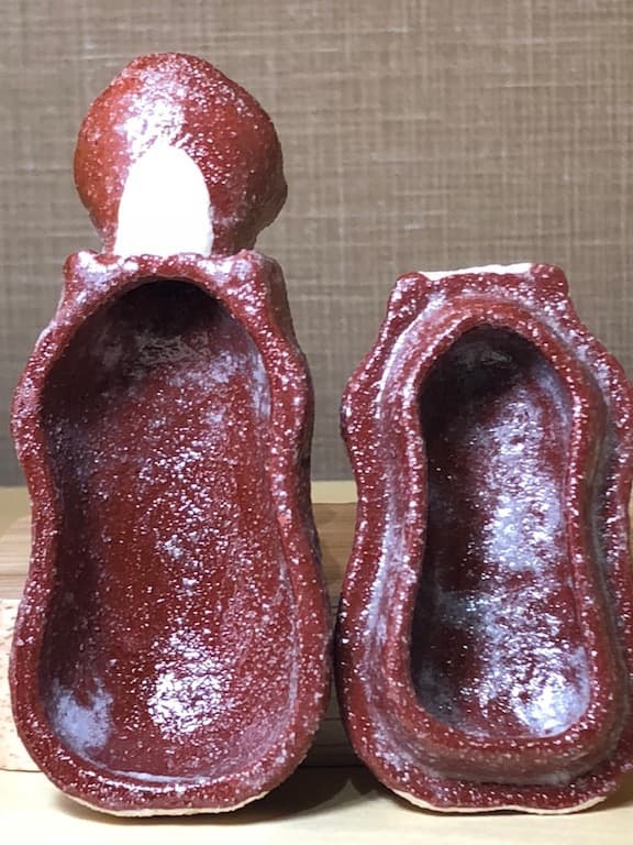 兵庫県　澤田博之作　虎　香合　無傷　共箱　古物。