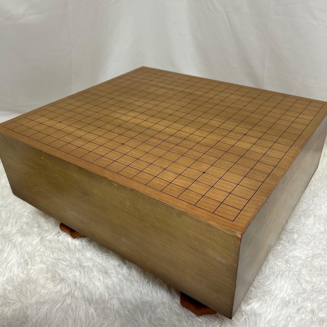 【最高級/36号】日向特製 蛤碁石 10mm 4.7寸脚付碁盤 へそ有 囲碁