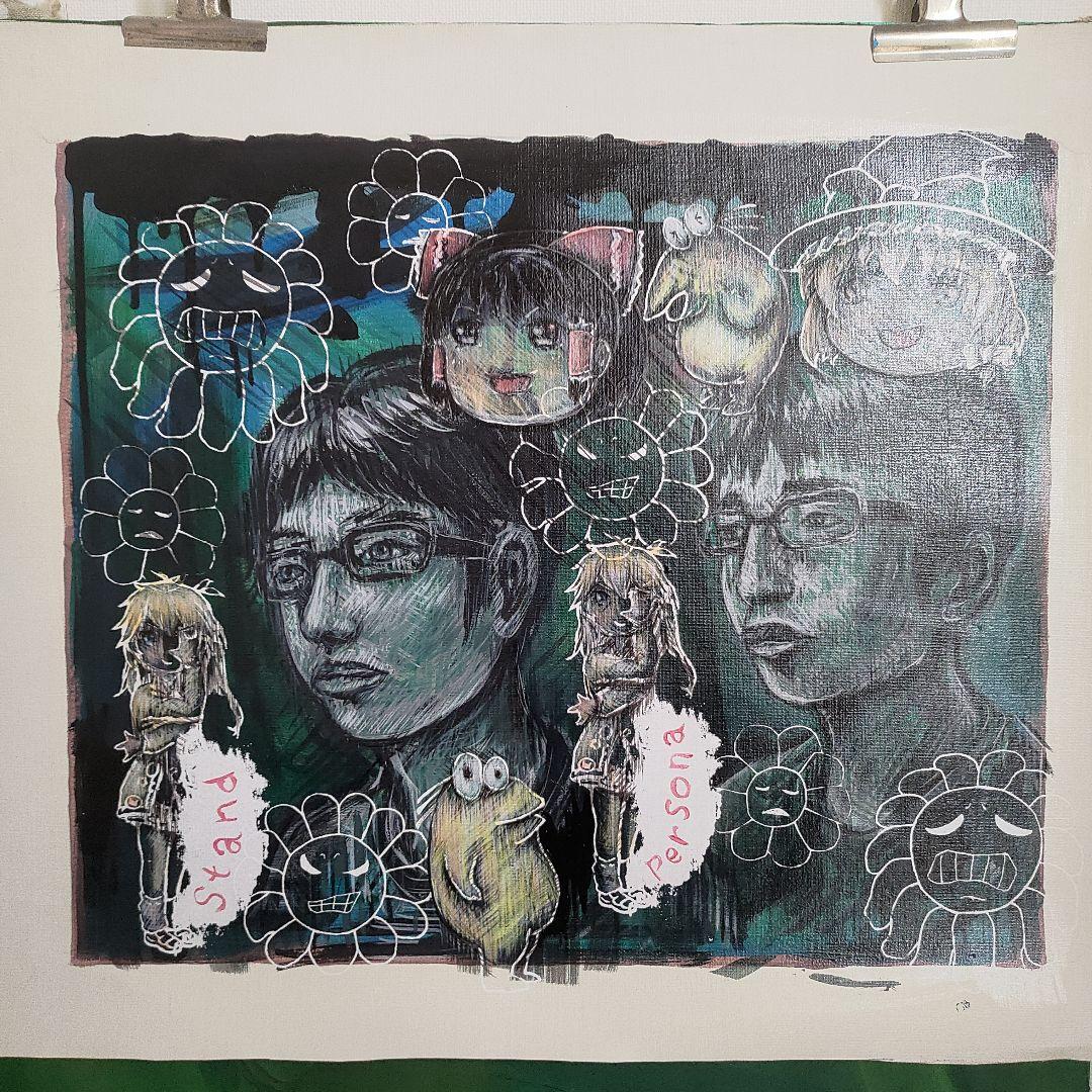 内山田画廊作　絵画（アクリル画）s6号　タイトル未定