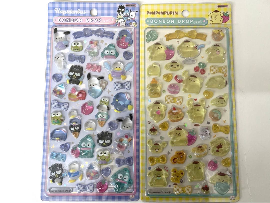 【正規品】サンリオ　ボンボンドロップシール　8種コンプリート
