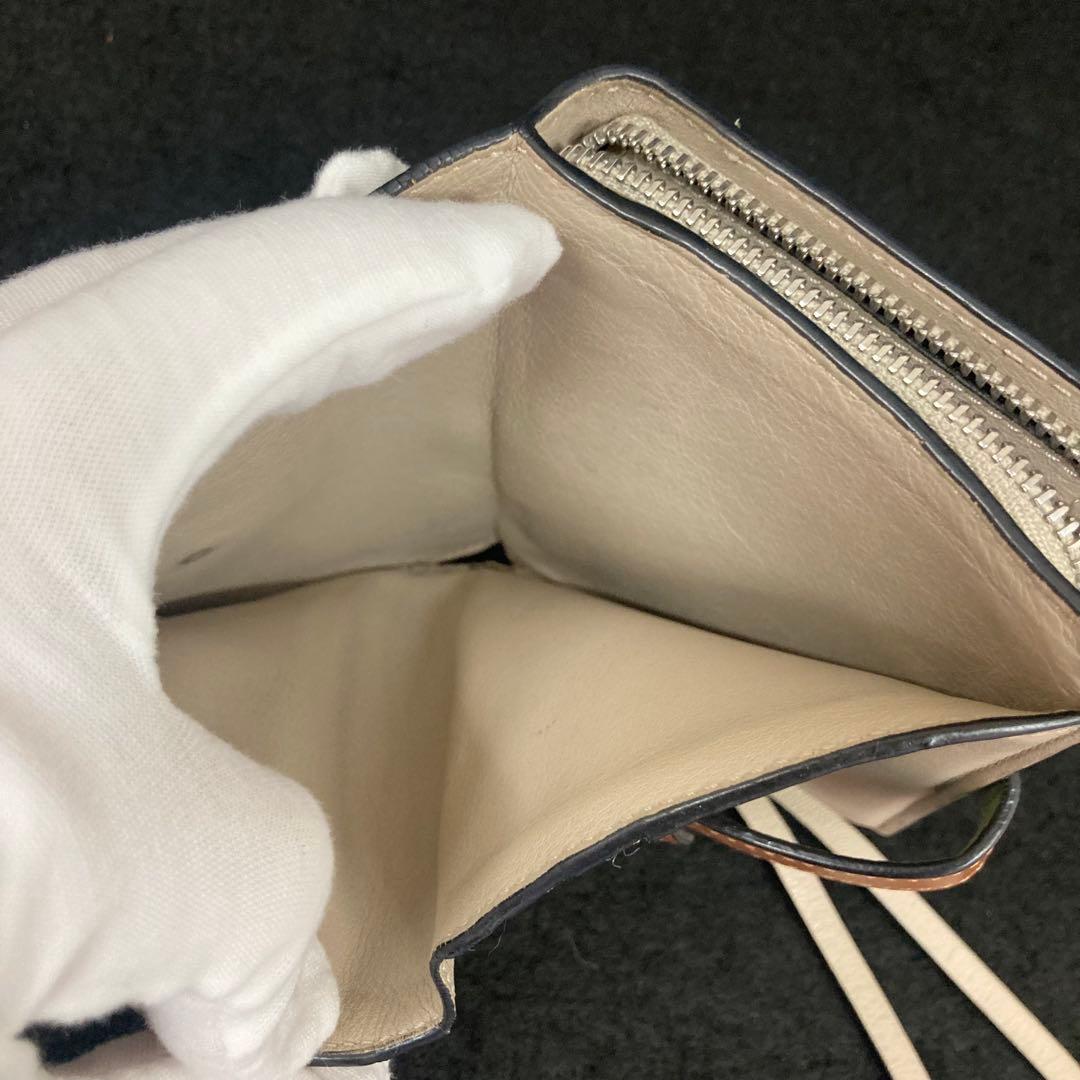 ロエベ コンパクト ジップ ウォレット 財布 レザー グリーン⭐︎