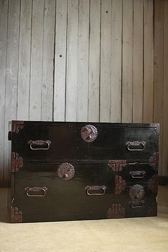 丸金具　庄内箪笥　抽斗4杯　ジャンク