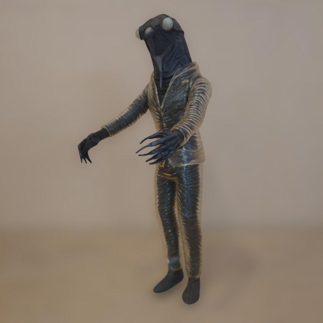 エクスプラス大怪獣シリーズ セミ人間 白黒版 美品 隕石付　 箱なし