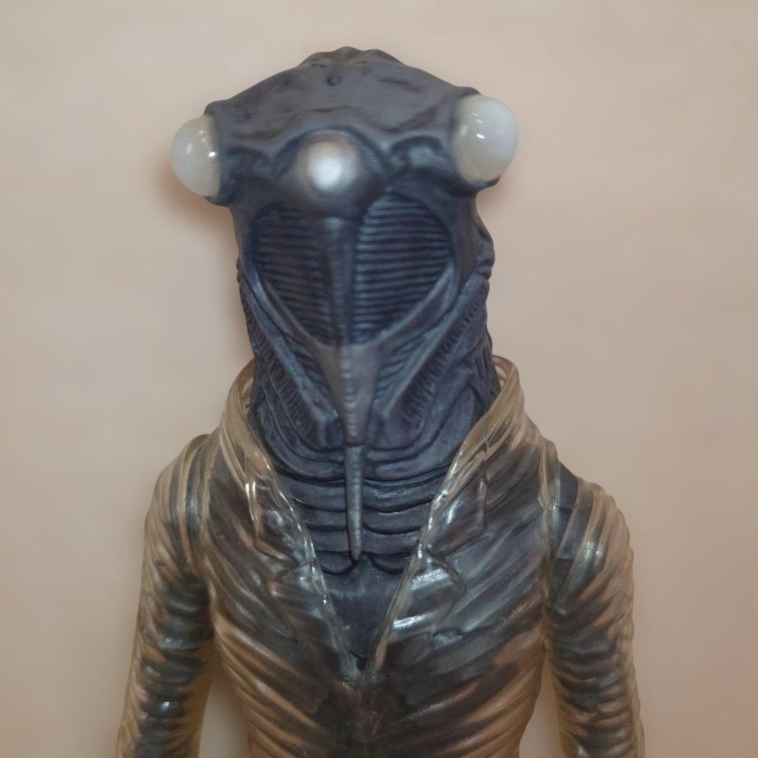 エクスプラス大怪獣シリーズ セミ人間 白黒版 美品 隕石付　 箱なし