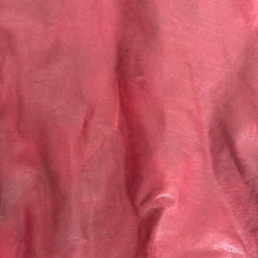 BACKLUSH（バックラッシュ） 牛革 レザージャケット 赤 M