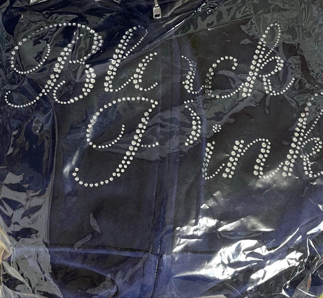 BLACKPINK ベロアジップアップフーディー （NAVY） Shortサイズ