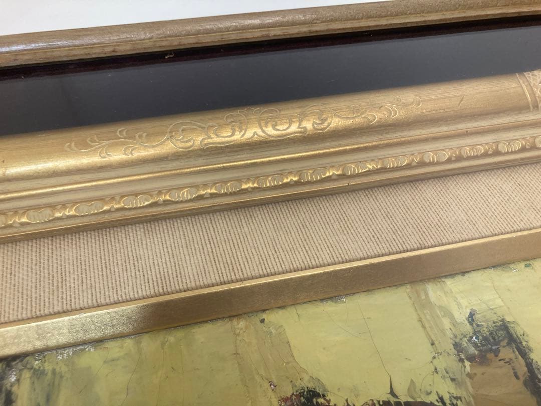 菅原洸人　油絵　「緑色の船」