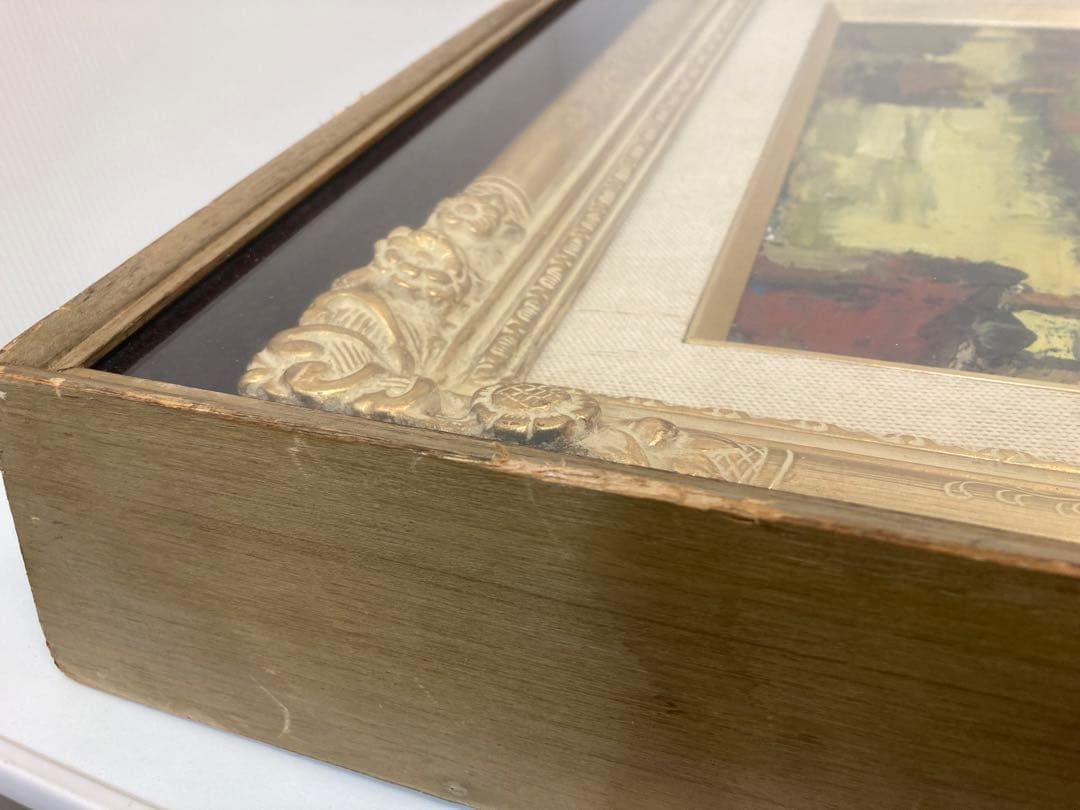 菅原洸人　油絵　「緑色の船」