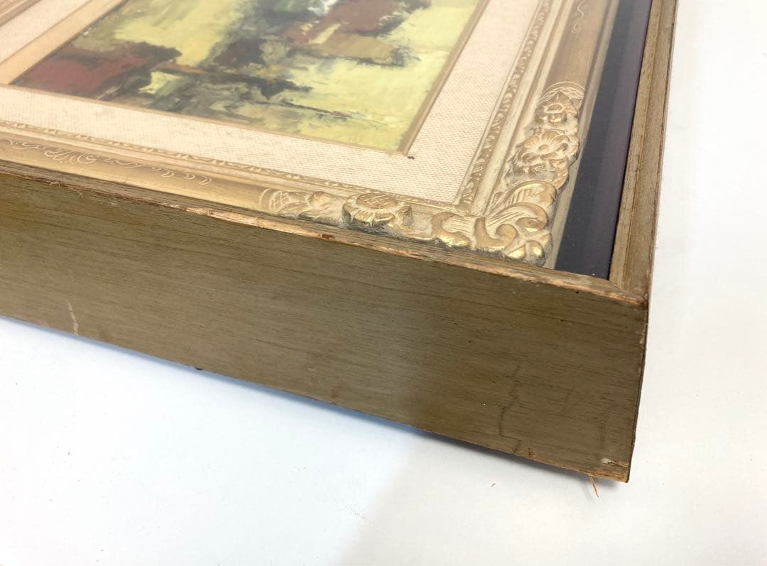 菅原洸人　油絵　「緑色の船」