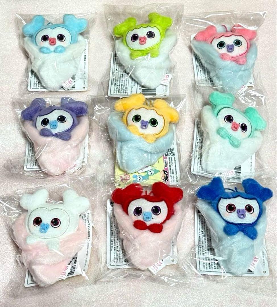 TWICE LOVERYSおくるみマスコット　９種コンプリート　 GIGO