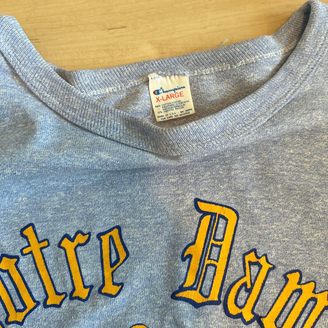 トップス 80s champion vintage NOTRE DAME tee
