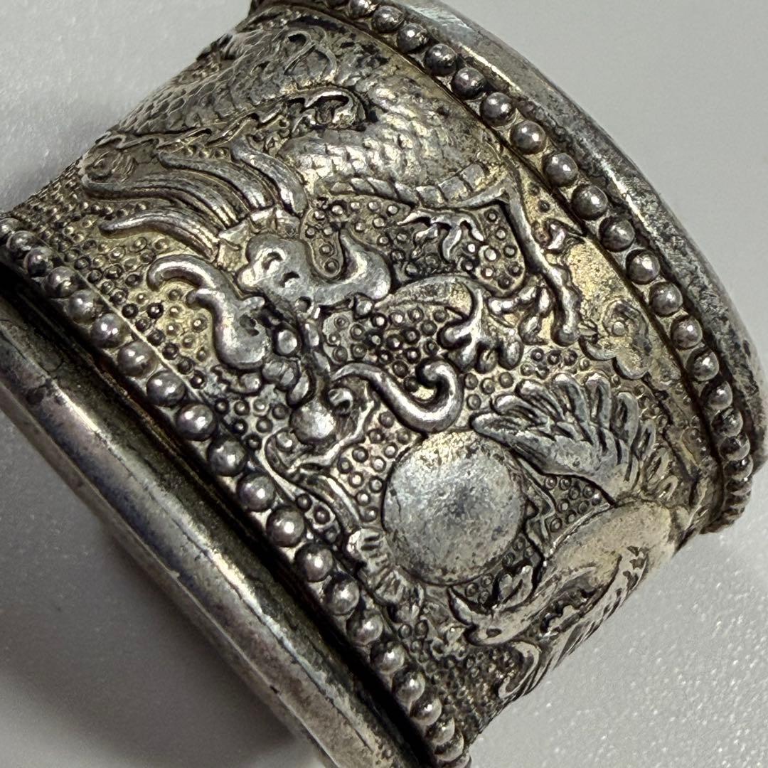 旧蔵　ドラゴンと鳳凰　リング　扳指　親指用