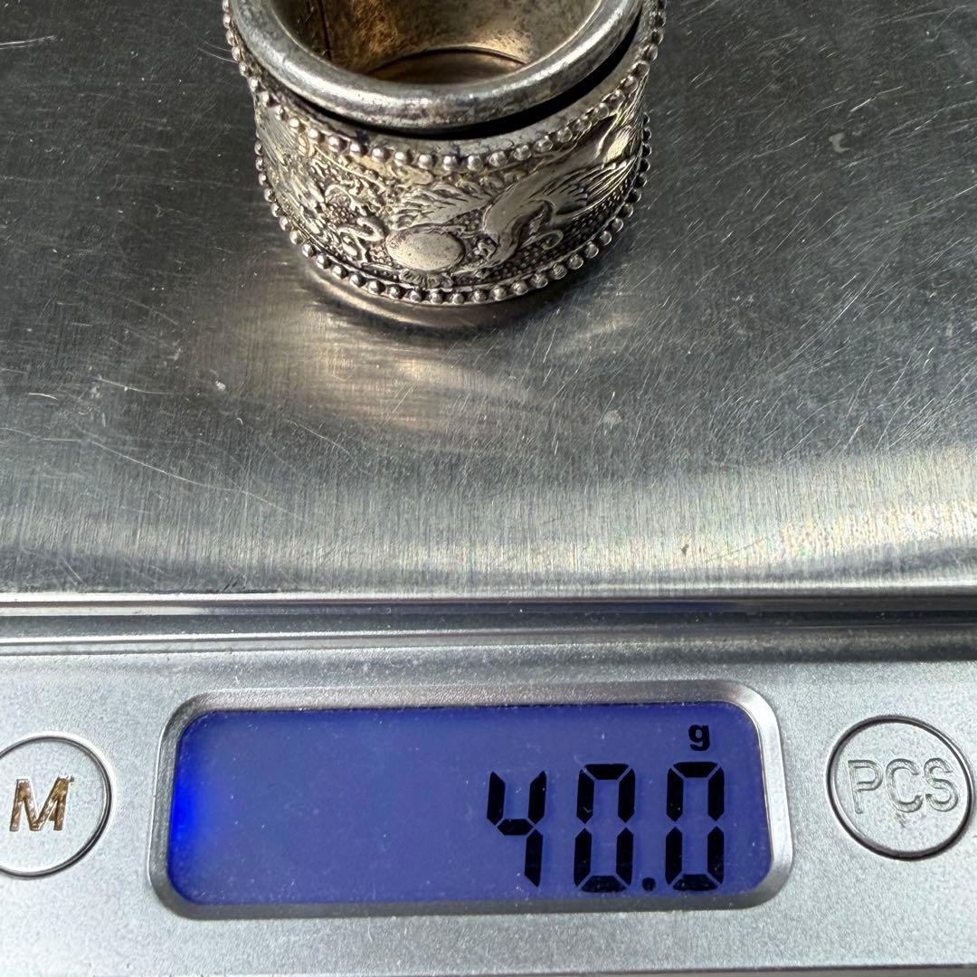 旧蔵　ドラゴンと鳳凰　リング　扳指　親指用