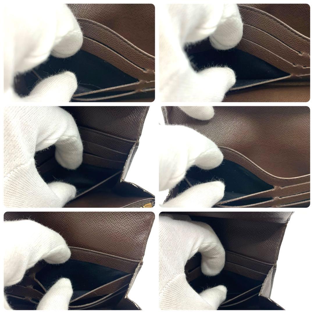 ルイヴィトン ダミエ 長財布 ポルトフォイユ 折り財布 二つ折り財布 レザー