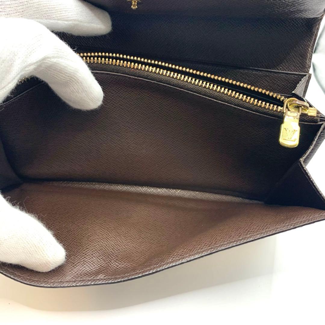 ルイヴィトン ダミエ 長財布 ポルトフォイユ 折り財布 二つ折り財布 レザー