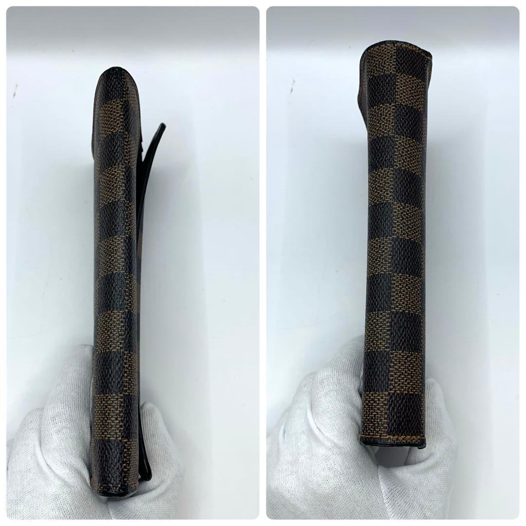 ルイヴィトン ダミエ 長財布 ポルトフォイユ 折り財布 二つ折り財布 レザー