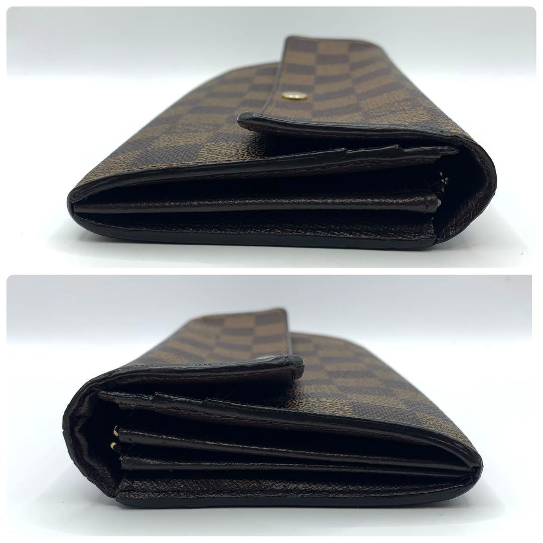 ルイヴィトン ダミエ 長財布 ポルトフォイユ 折り財布 二つ折り財布 レザー