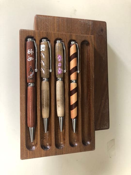 銘木のポールペンセット