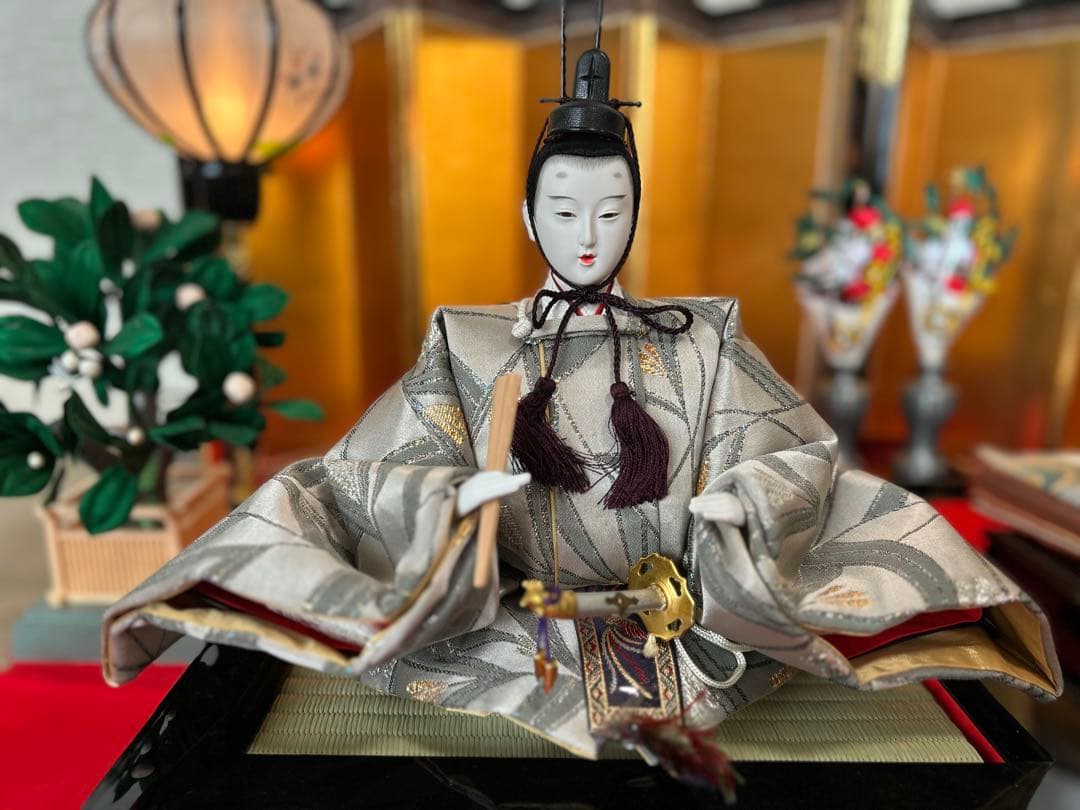 雛人形セット 伝統的な装飾付き