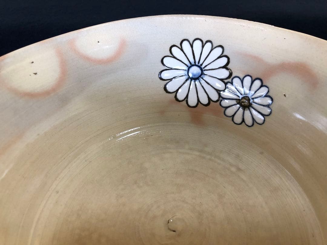 《R》茶道具 菊紋 菓子鉢 眞葛 香山作 共箱　250922あ3