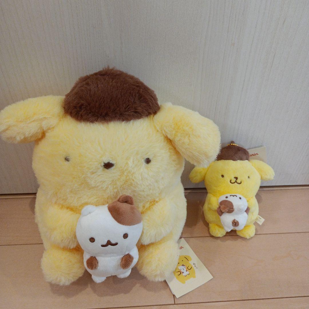 ポムポムプリン ぬいぐるみ 大小セット