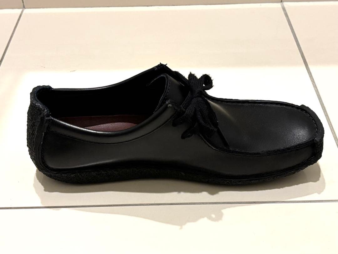 美品 Clarks クラークス 26cm Natalie ワラビー 黒