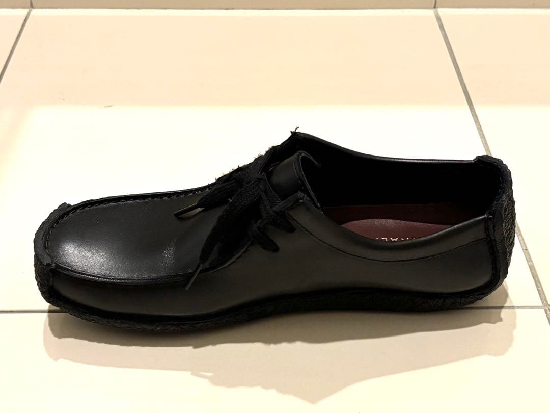 美品 Clarks クラークス 26cm Natalie ワラビー 黒