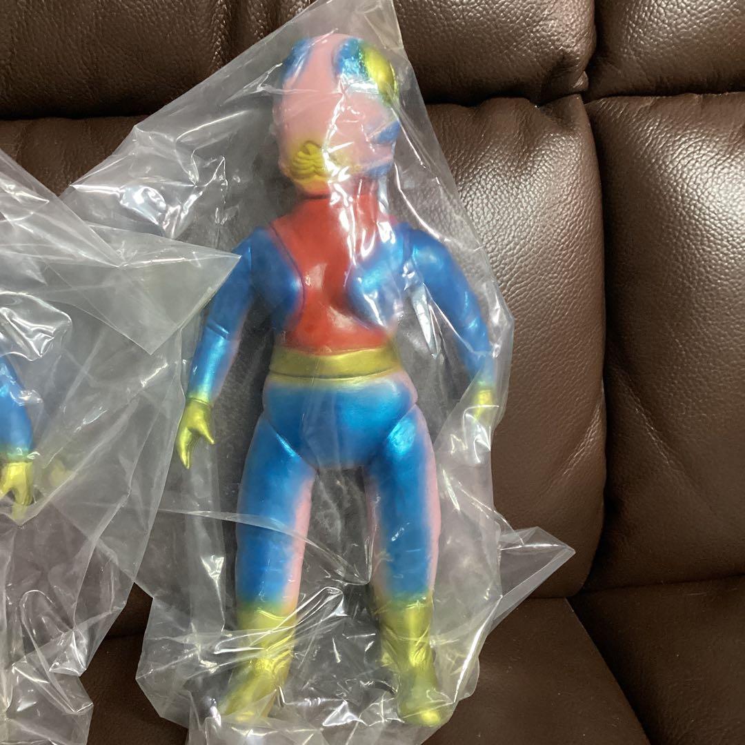 ベアモデル　ピット星人　ピンク成形色　メーカー塗装　２体セット