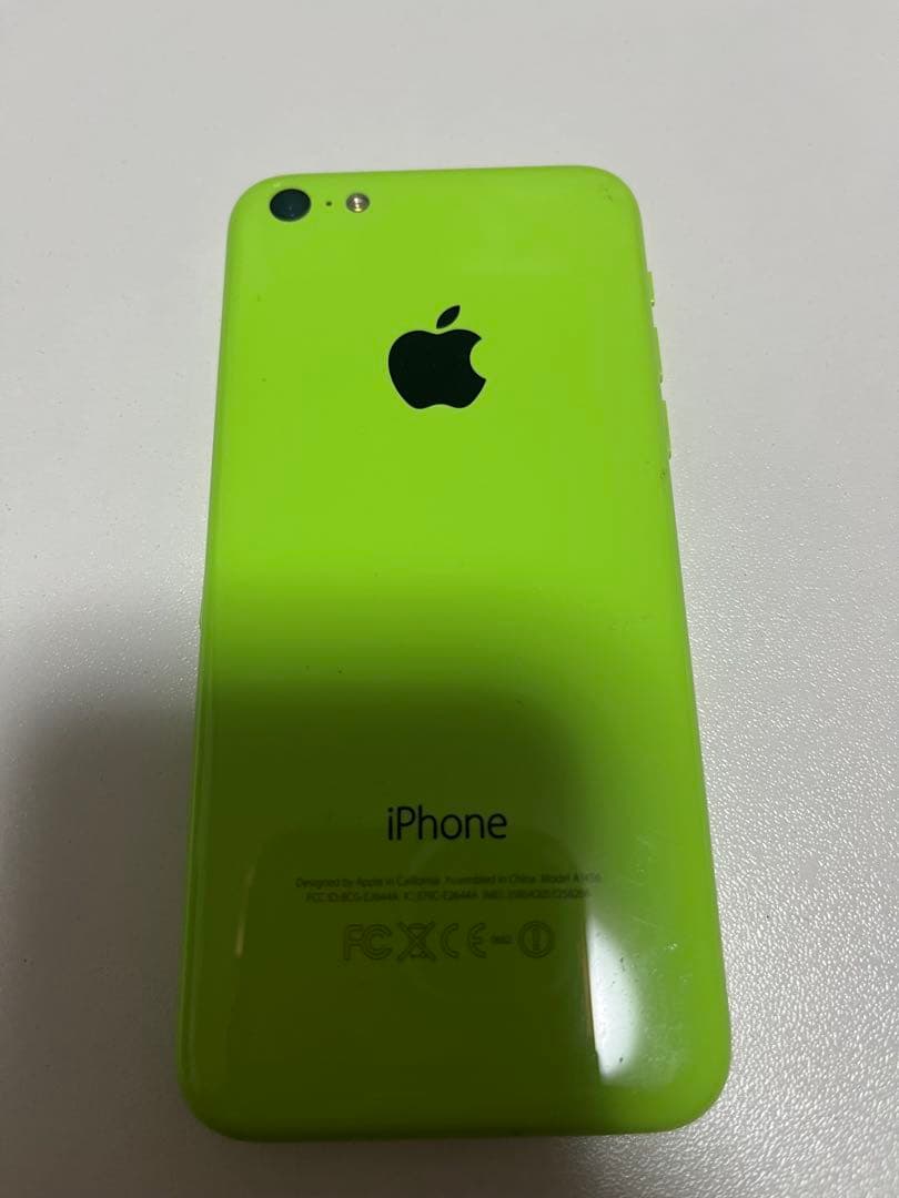 値下げ中Apple iPhone 5c ライムグリーン 本体 レア
