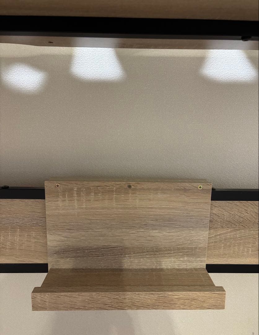 【美品】パソコンデスク タップ収納付き オーク LOWYA ロウヤ