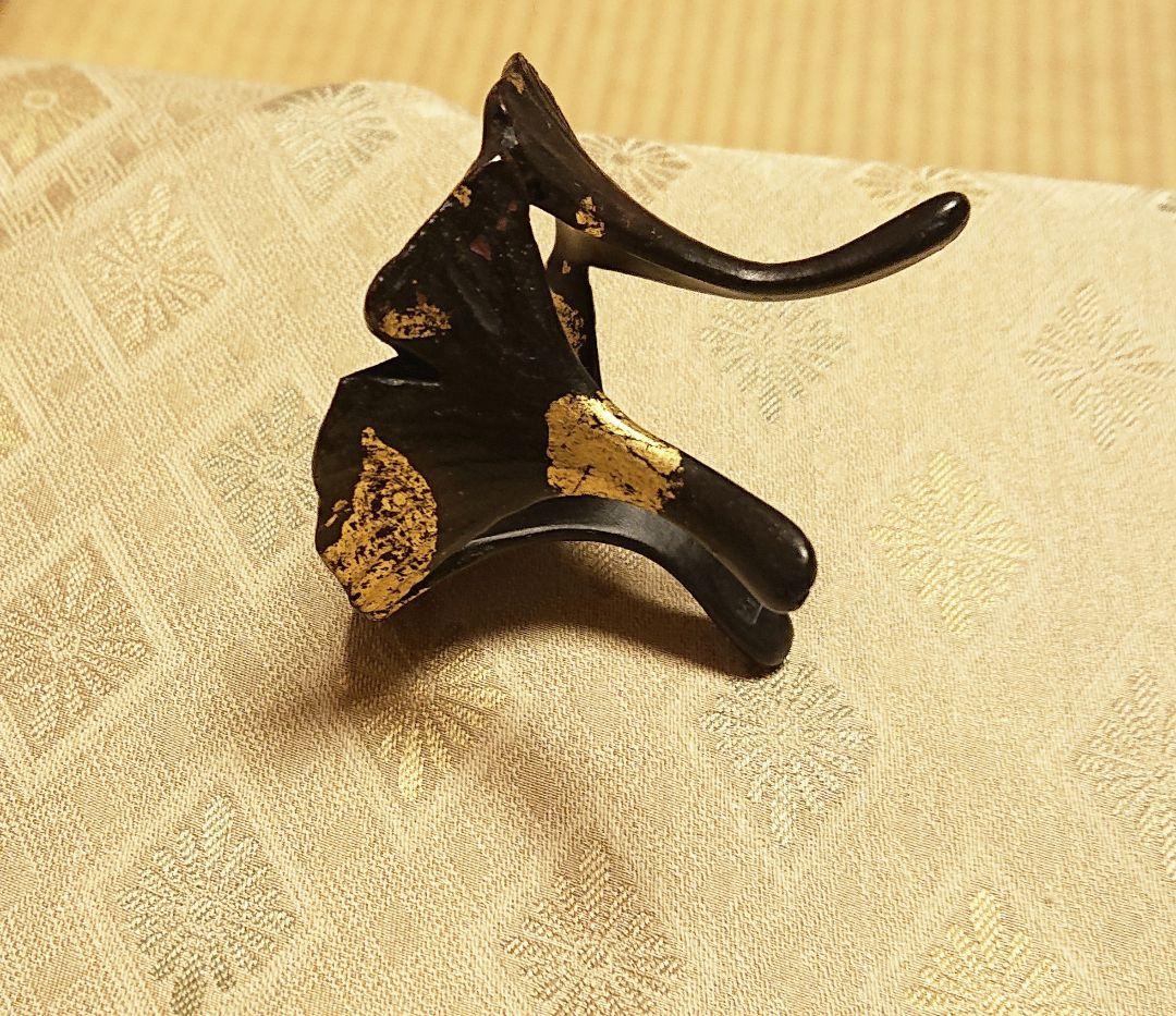 蓋置 鵬雲斎好 銀杏蓋置 13代宮崎寒雉