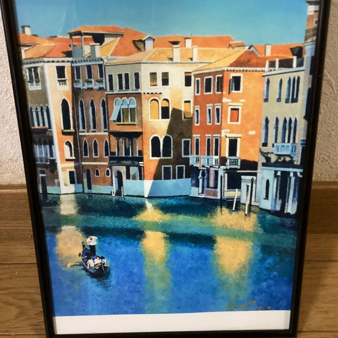 HOKUTO 原画作品　高品位紙プリント画　額装　直筆金箔サイン　AY