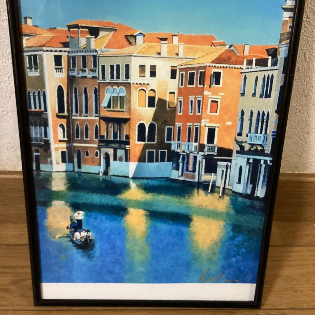 HOKUTO 原画作品　高品位紙プリント画　額装　直筆金箔サイン　AY