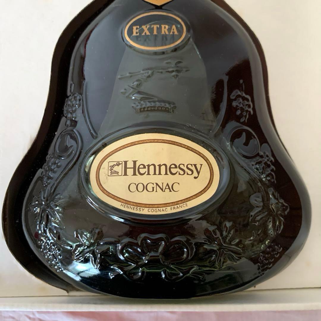Hennessy Extra コニャック 金キャップ　グリーンボトル　古酒　箱付