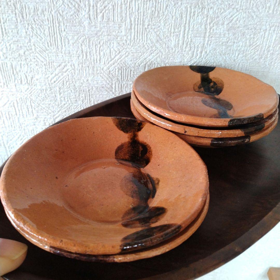 【6月セール！〜21日まで】　都をどり団子皿5枚セット永楽善五郎赤焼き